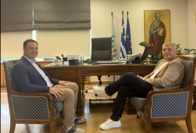 Κόρινθος: Συνάντηση Γιάννη Τσάκωνα με τον δήμαρχο Αλμωπίας
